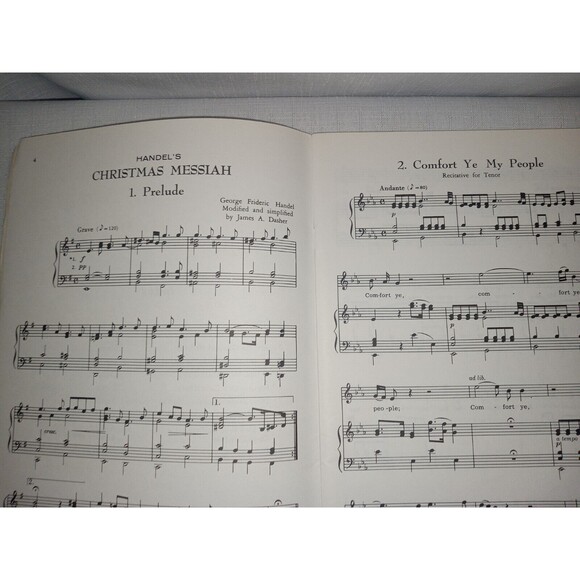 5/$25 Handel's Christmas Messiah SATB Solos James Dasher Sheet Music Songbook - Picture 5 of 7